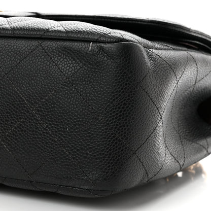 Chanel Caviar Quilted Jumbo Double Flap Black 10 of 10
