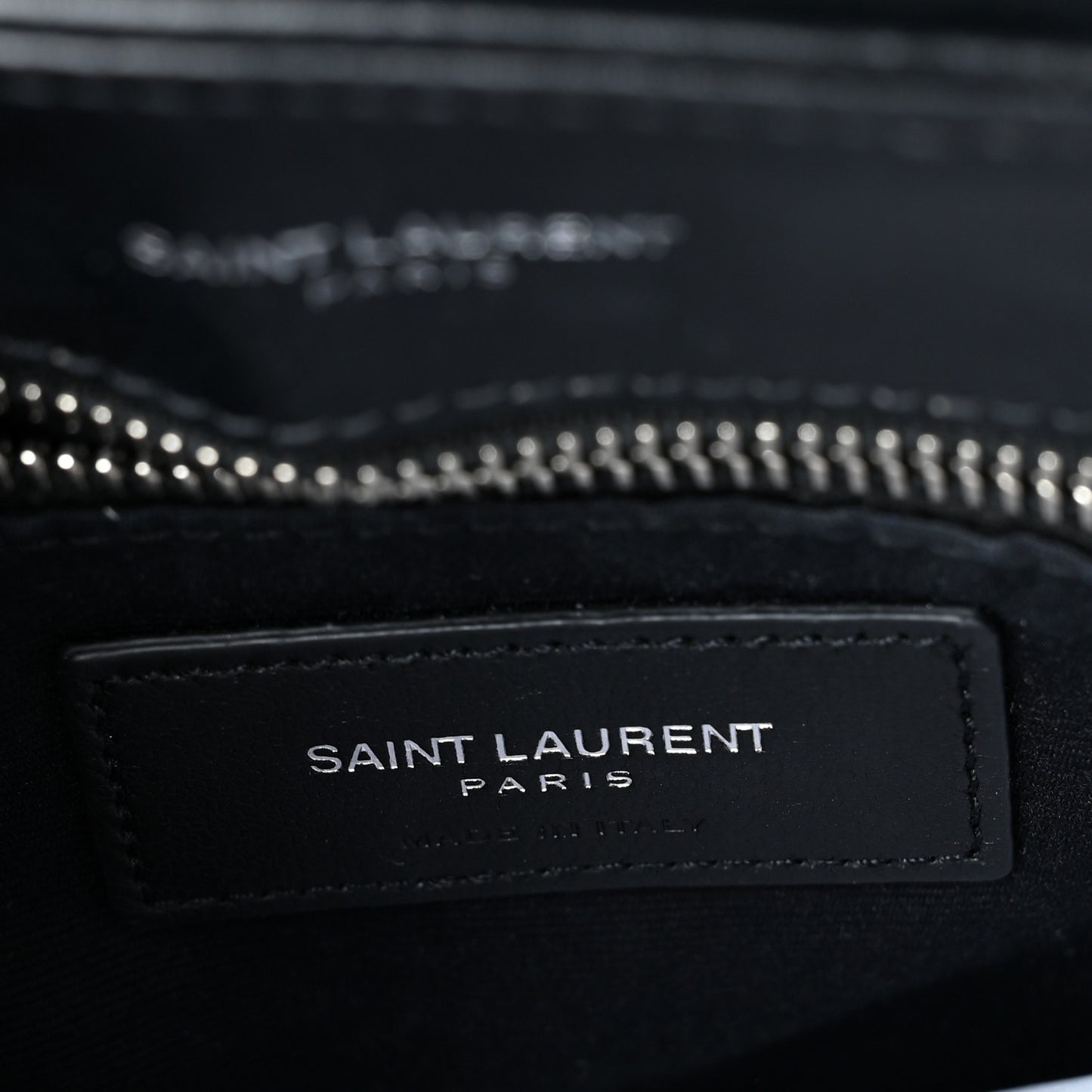 Calfskin Y Quilted Monogram Toy Loulou Crossbody Bag Black