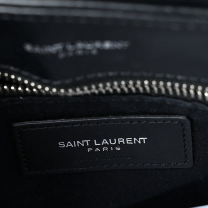 Saint Laurent Calfskin Y Quilted Monogram Toy Loulou Crossbody Bag Black 5 of 7