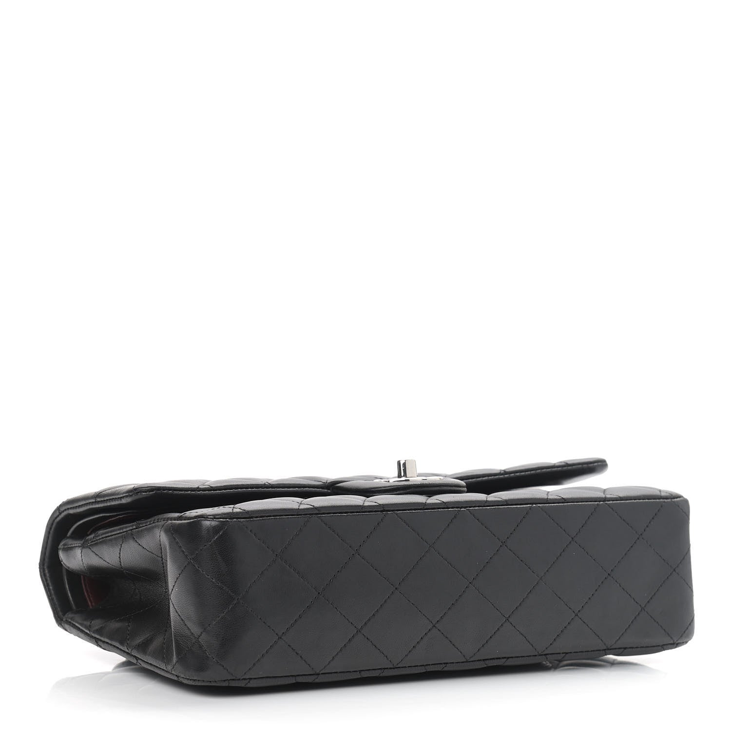 Chanel Lambskin Quilted Medium Double Flap Black 4 of 12