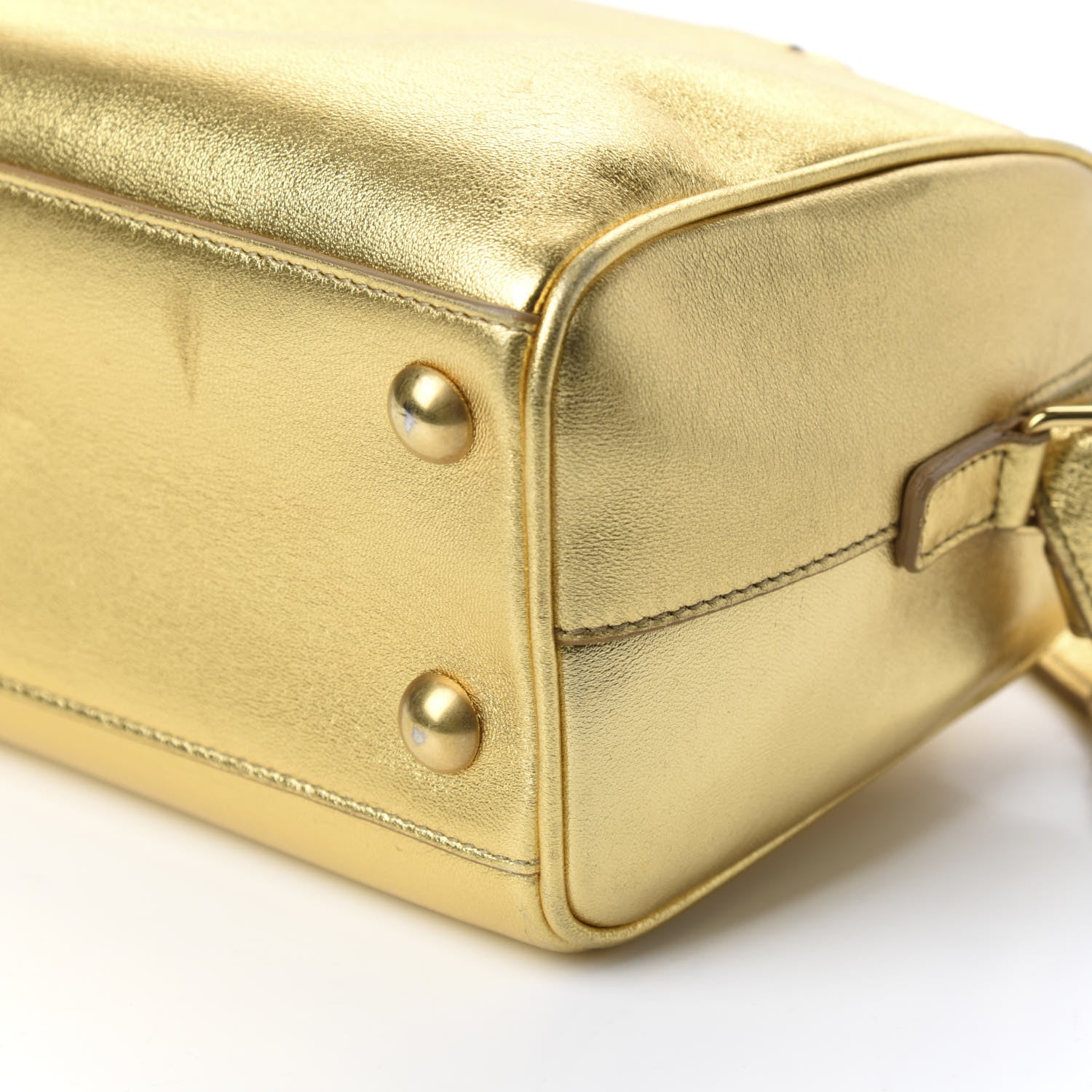 Saint Laurent Calfskin Classic Baby Duffle Gold 8 of 16