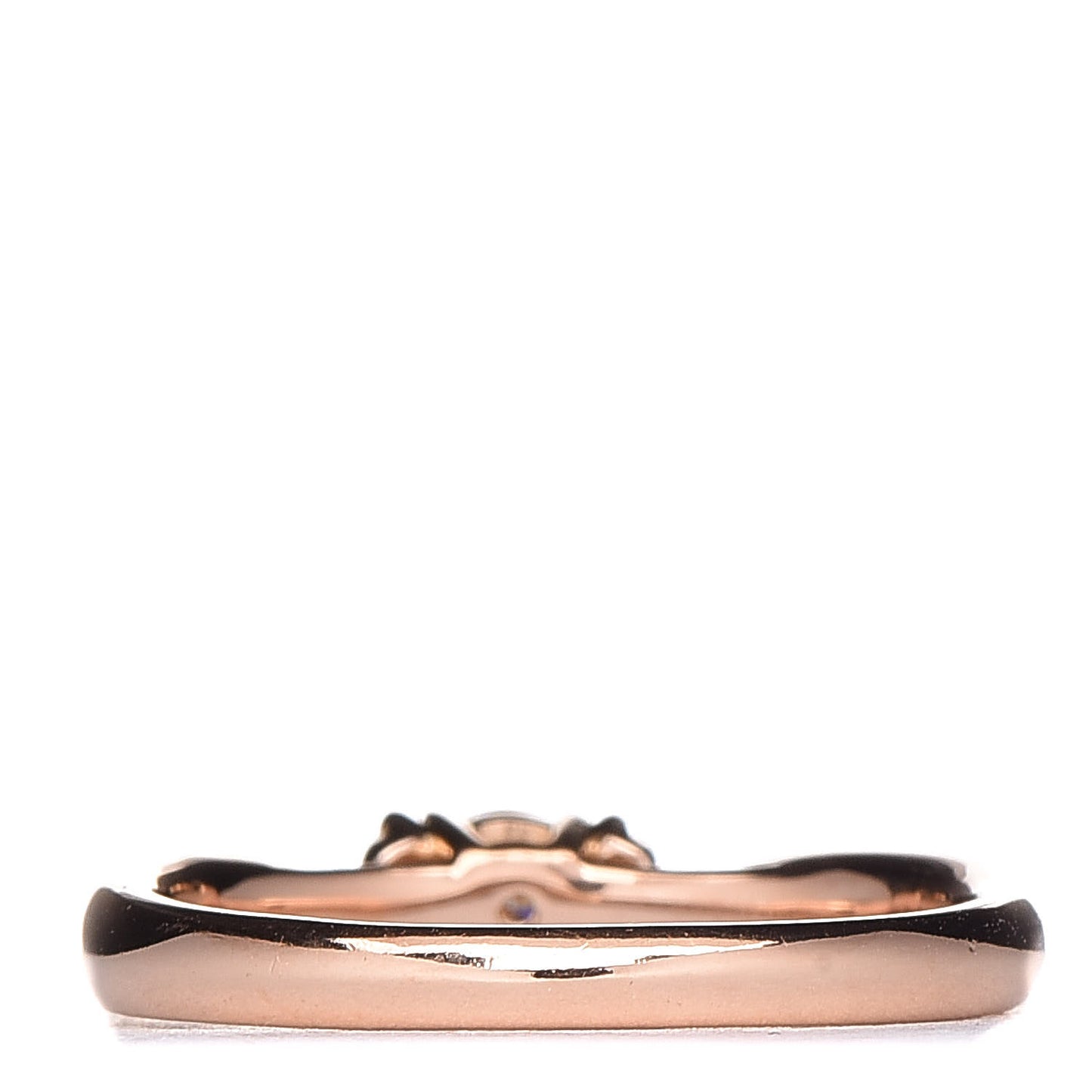18K Rose Gold Diamond Harmony with Side Stones Ring 48 4.5