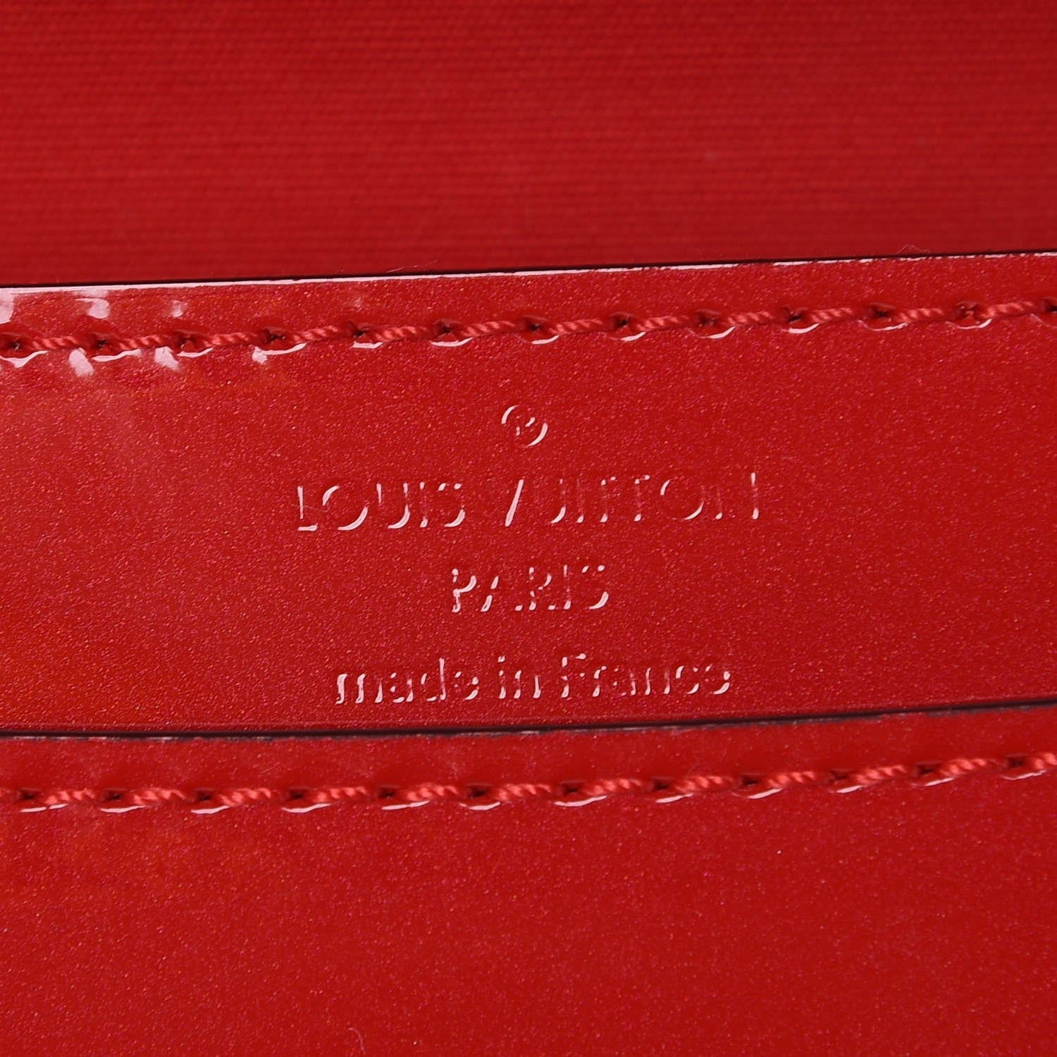 Louis Vuitton Patent Calfskin Chain Louise PM Rouge 6 of 8