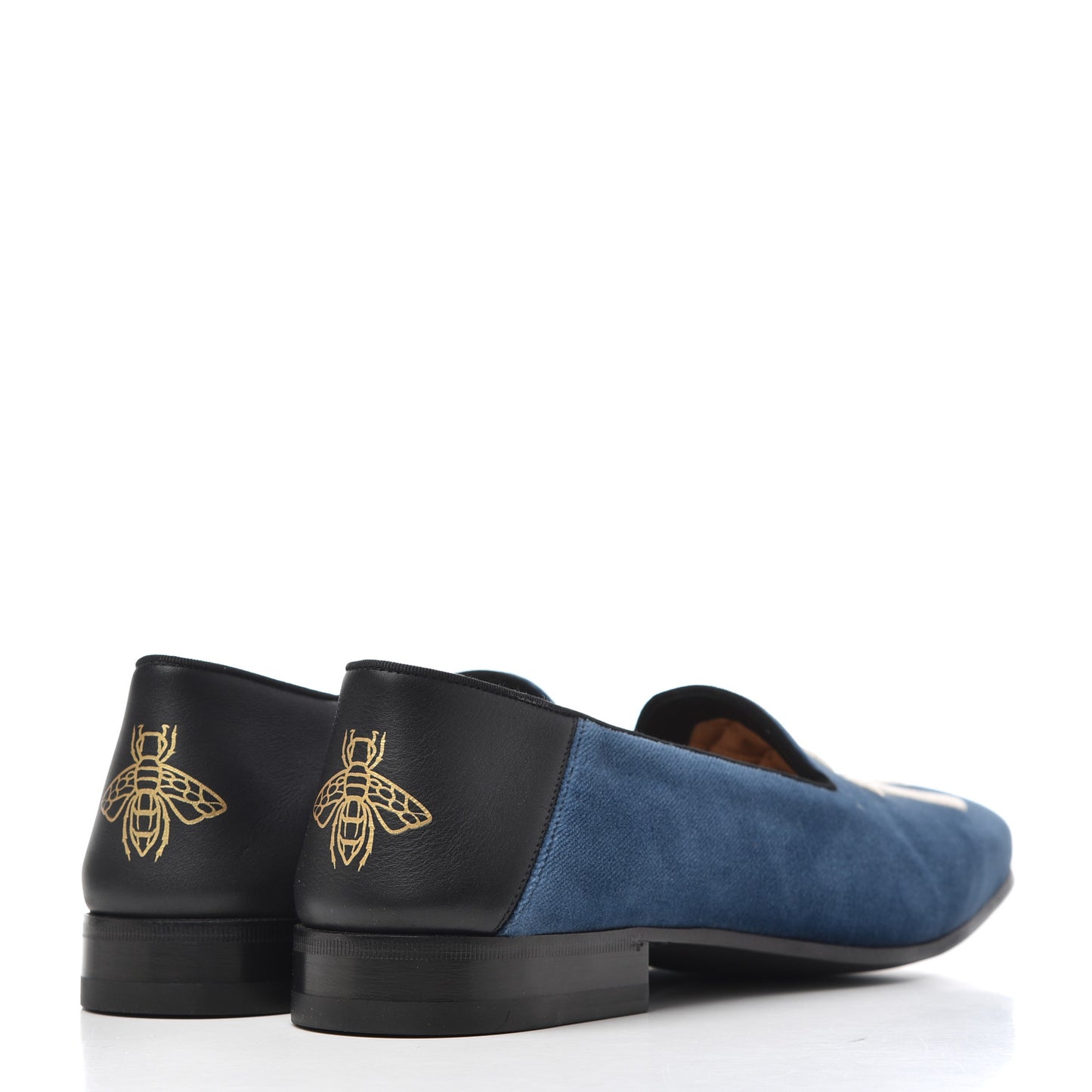 X MLB Velvet NY Yankees Embroidered Mens Loafers 8 Zaffre Black