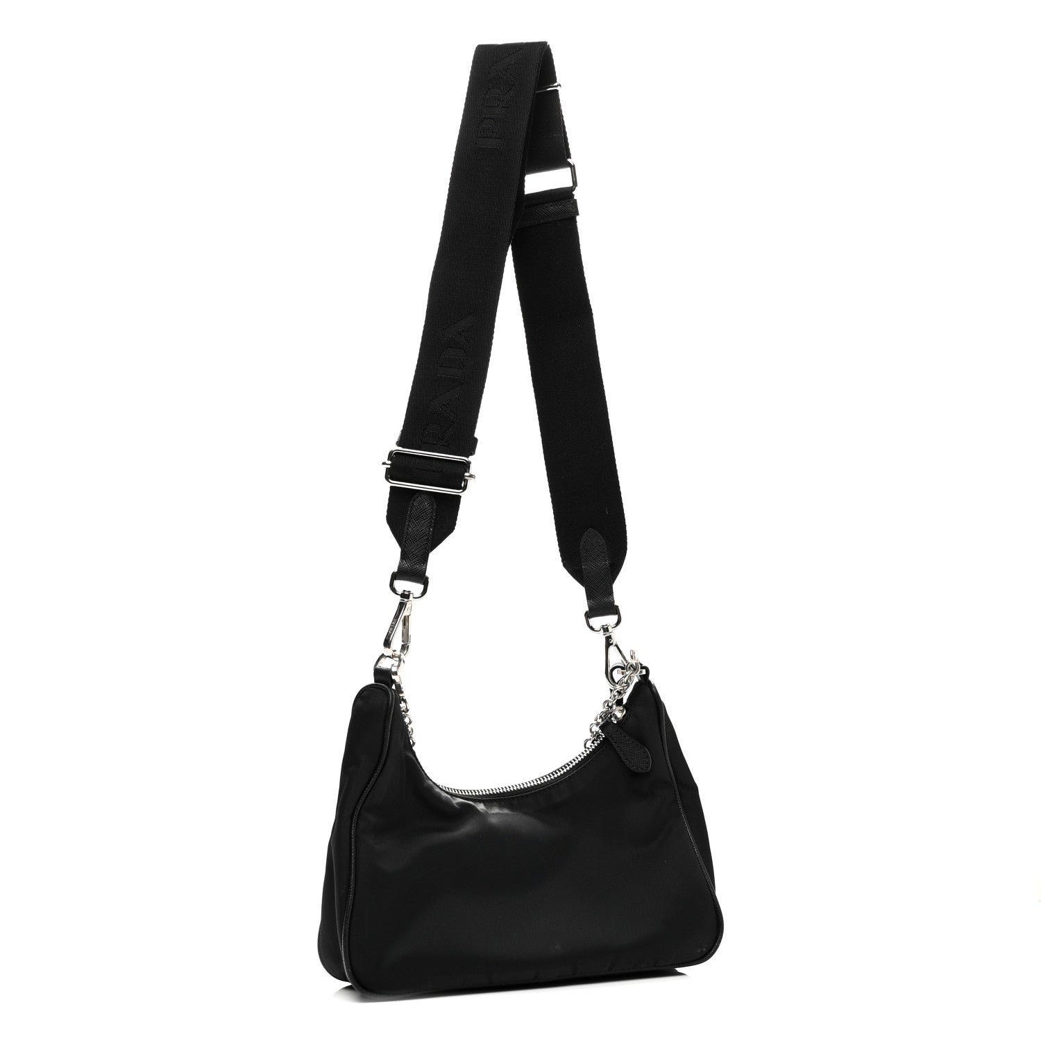 Prada Nylon Re-Edition 2005 Shoulder Bag Black 3 of 9
