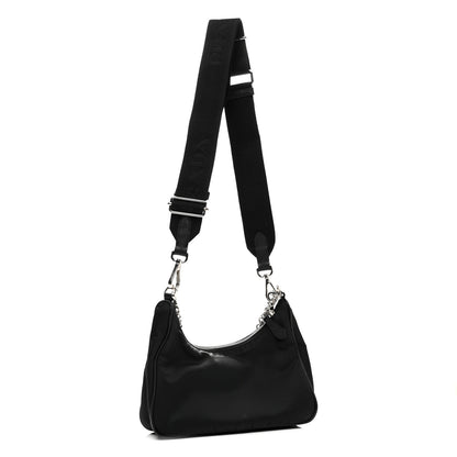 Prada Nylon Re-Edition 2005 Shoulder Bag Black 3 of 9