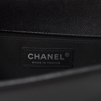 Chanel Caviar Quilted Medium Boy Flap Black 8 of 11