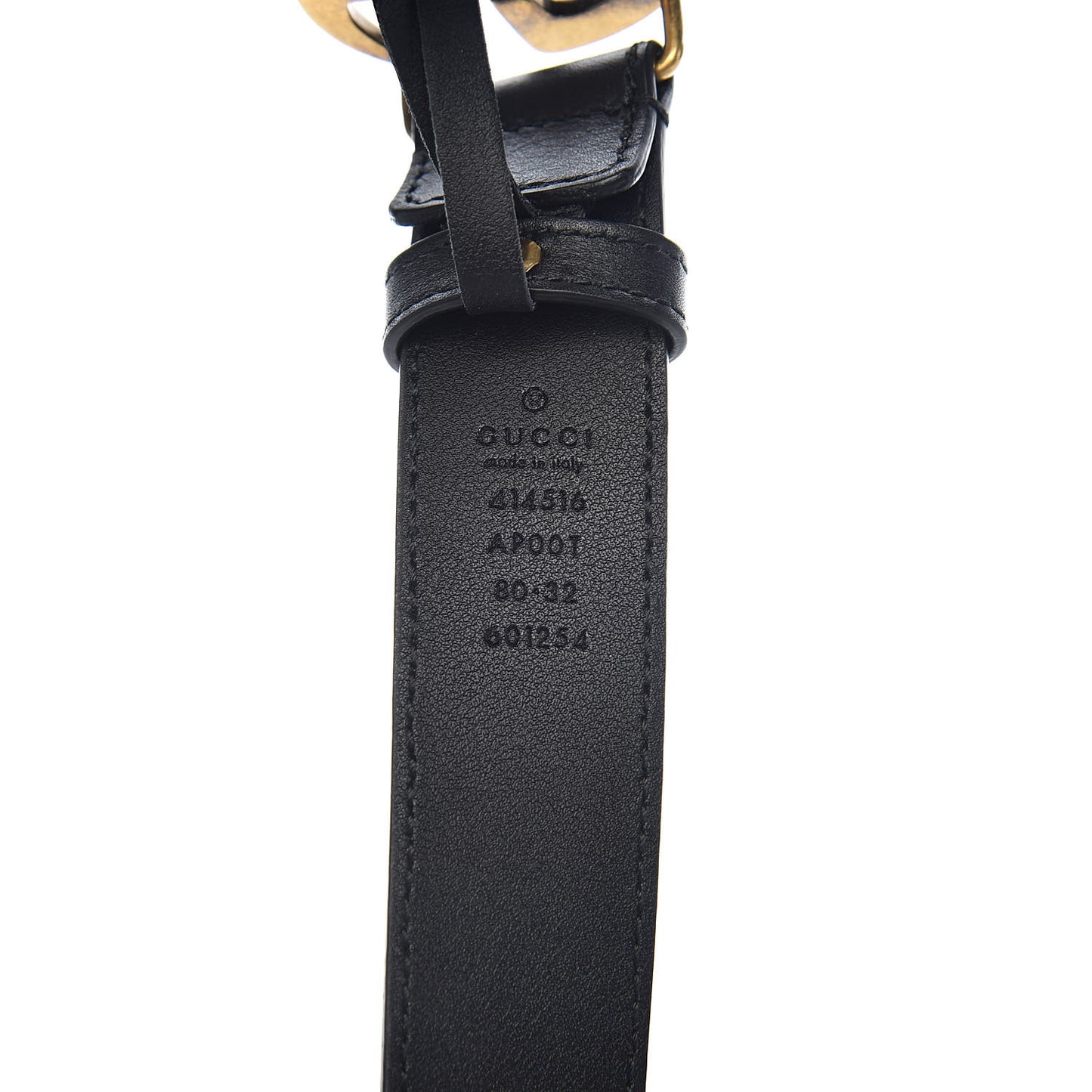 Calfskin Double G 30mm Belt 80 32 Black