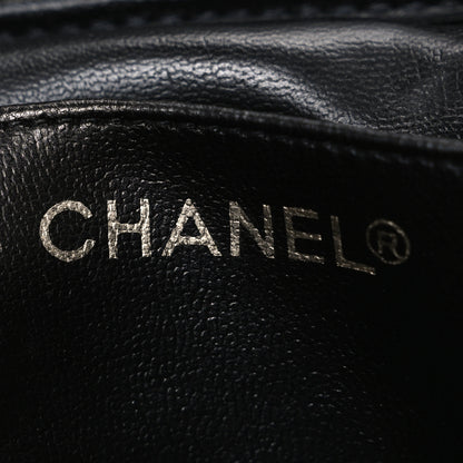 Chanel Lambskin Diamond Stitched Top Handle Vanity Case Black 6 of 8