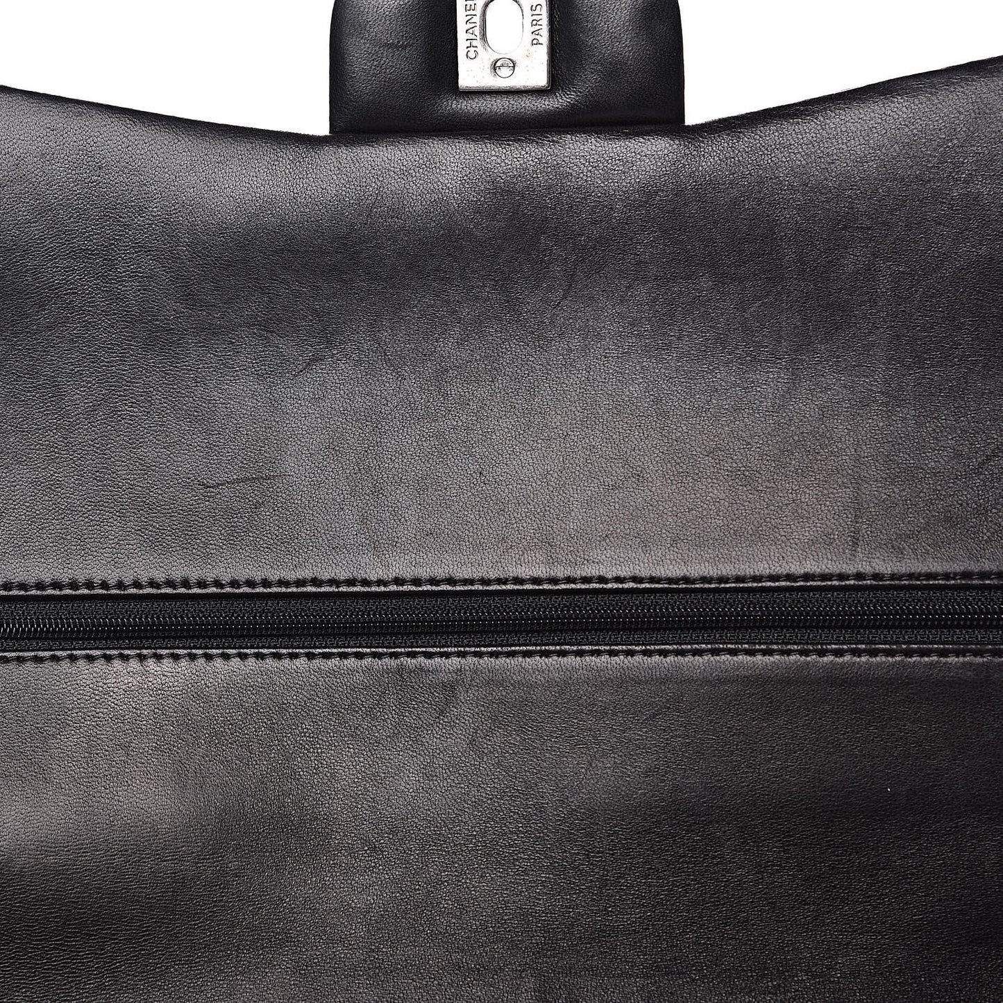 Lambskin Quilted Maxi Double Flap Black