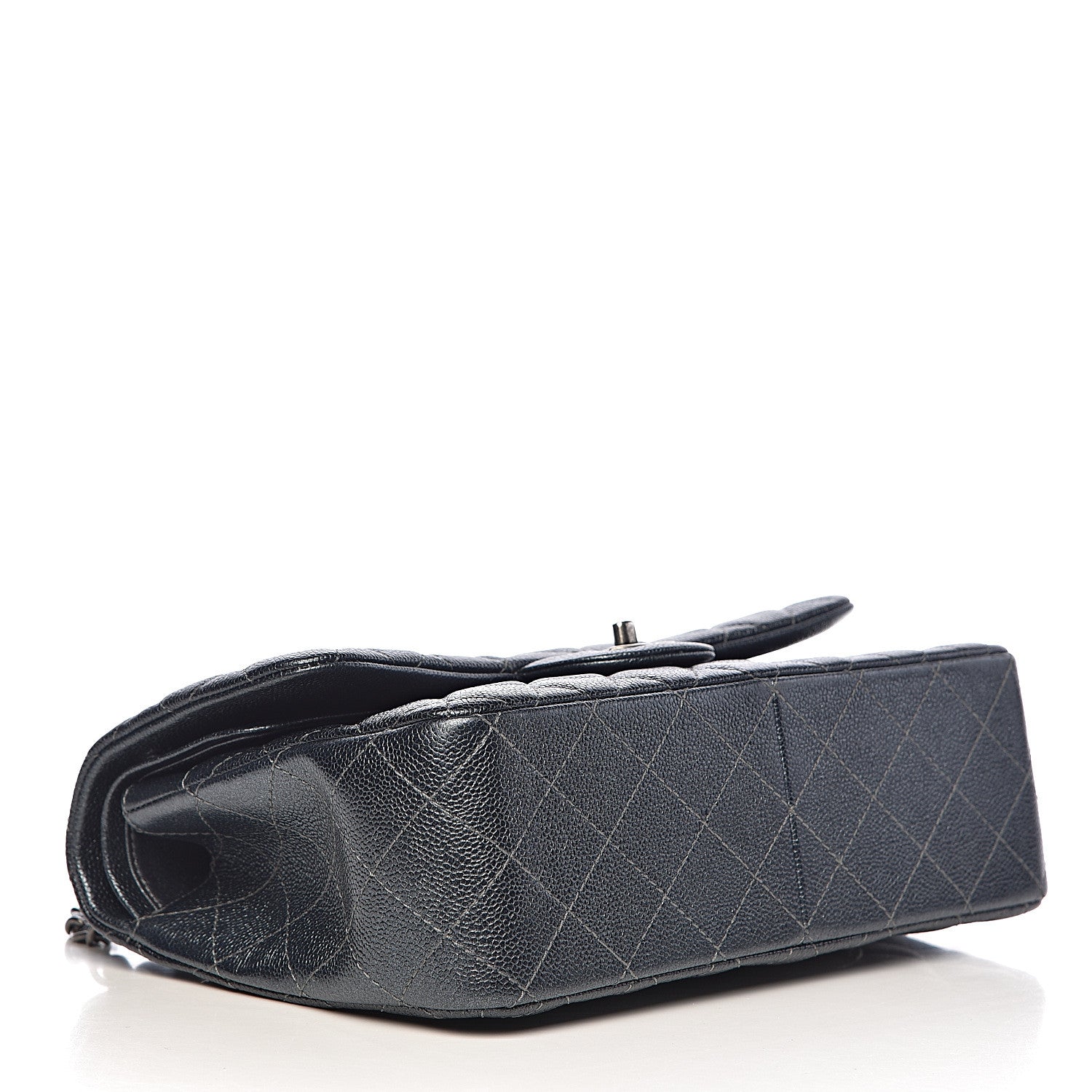 Chanel Pearly Caviar Quilted Jumbo Double Flap Black 4 of 12