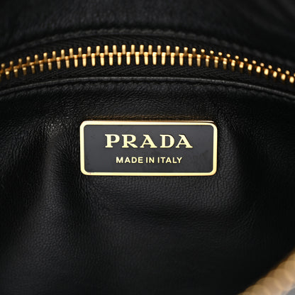 Prada Soft Calfskin Medium Aimee Shoulder Bag Black 6 of 9