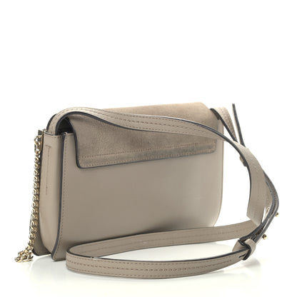 Chloe Suede Calfskin Small Faye Shoulder Bag Motty Grey 3 of 12