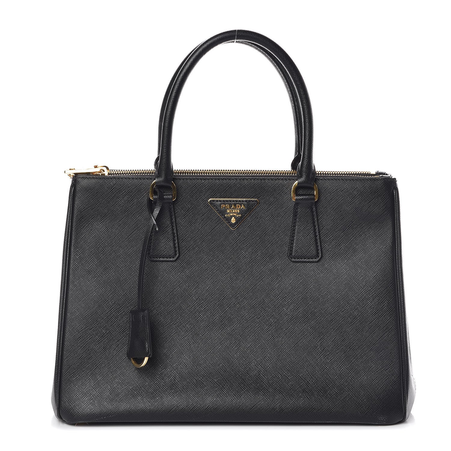 Prada Saffiano Medium Galleria Double Zip Tote Black 1 of 9
