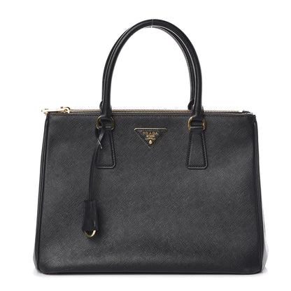 Prada Saffiano Medium Galleria Double Zip Tote Black 1 of 9