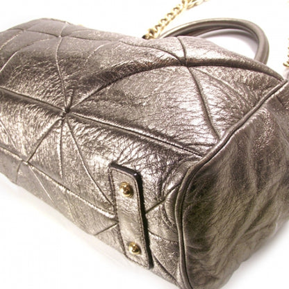 Marc Jacobs Metallic Bronze Patchwork Stam 5 of 11