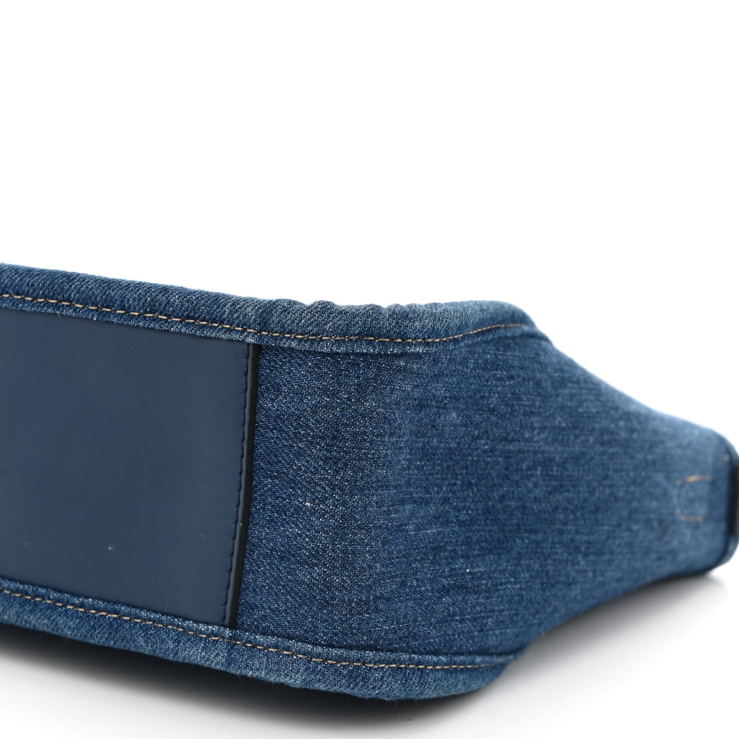 Stella McCartney Eco Alter Denim Perforated Logo Mini Crossbody Blue 9 of 11