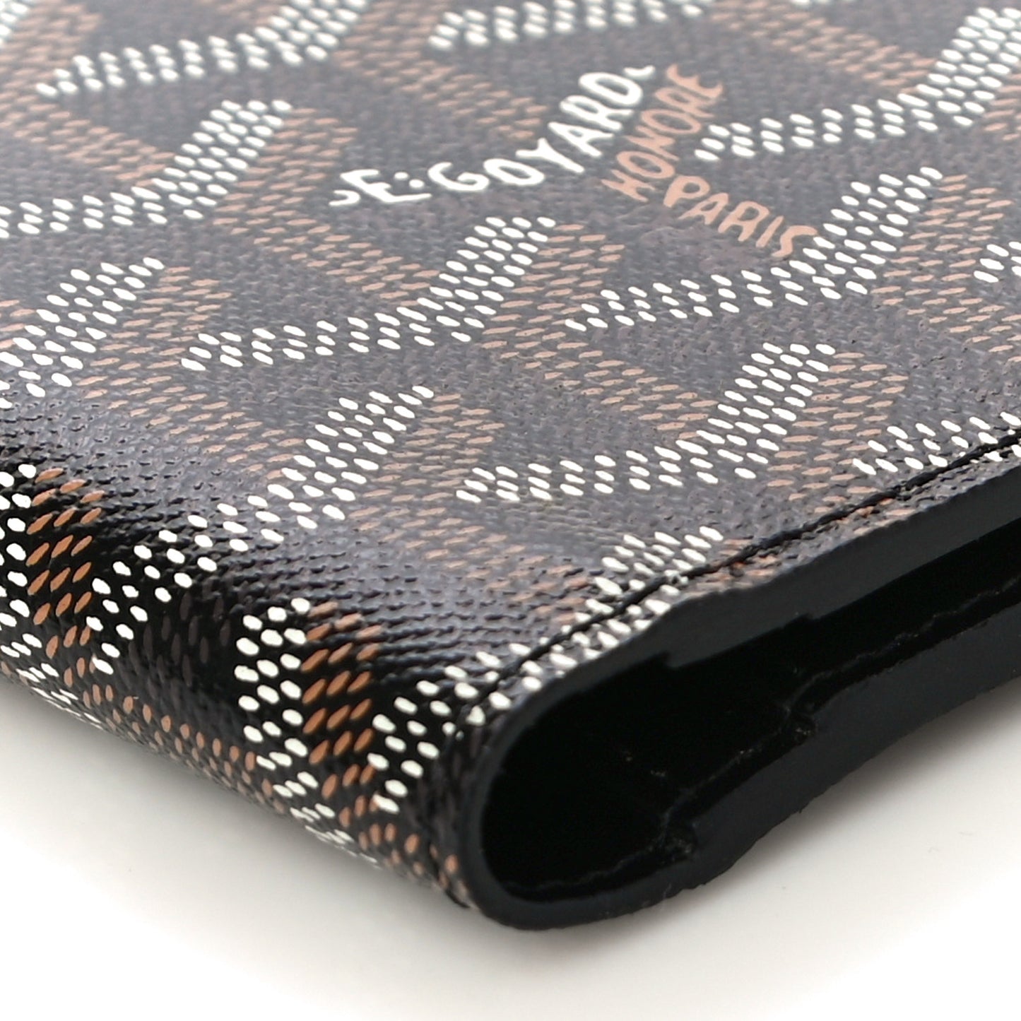 Goyardine Long Bi-Fold Wallet Black