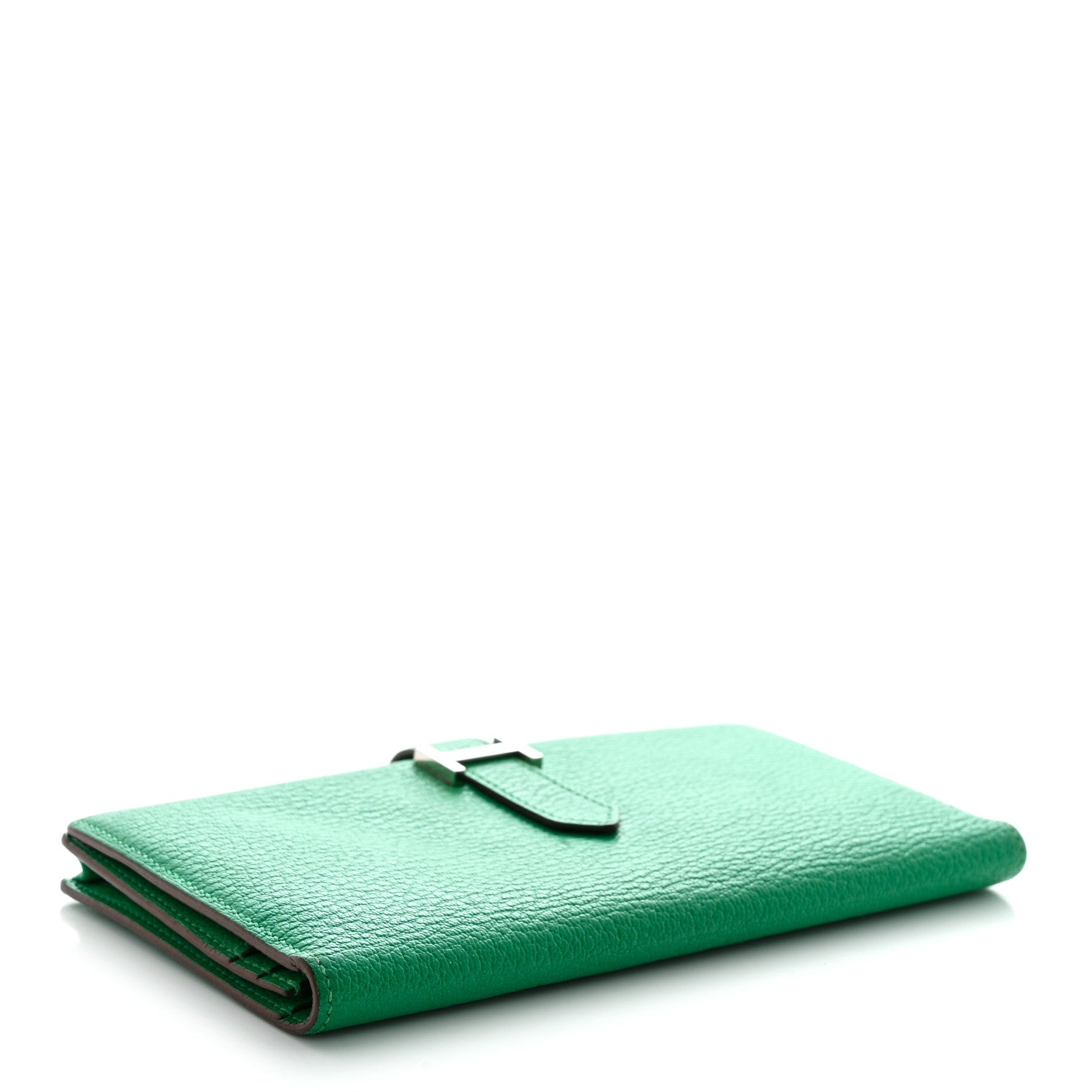 Hermes Chevre Mysore Bearn Gusset Wallet Menthe 4 of 12