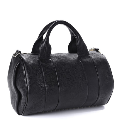 Alexander Wang Pebbled Lambskin Rocco Black Pale Gold Hardware 3 of 9