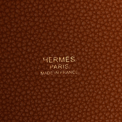 Hermes Taurillon Clemence Picotin Lock 18 PM Gold 6 of 11