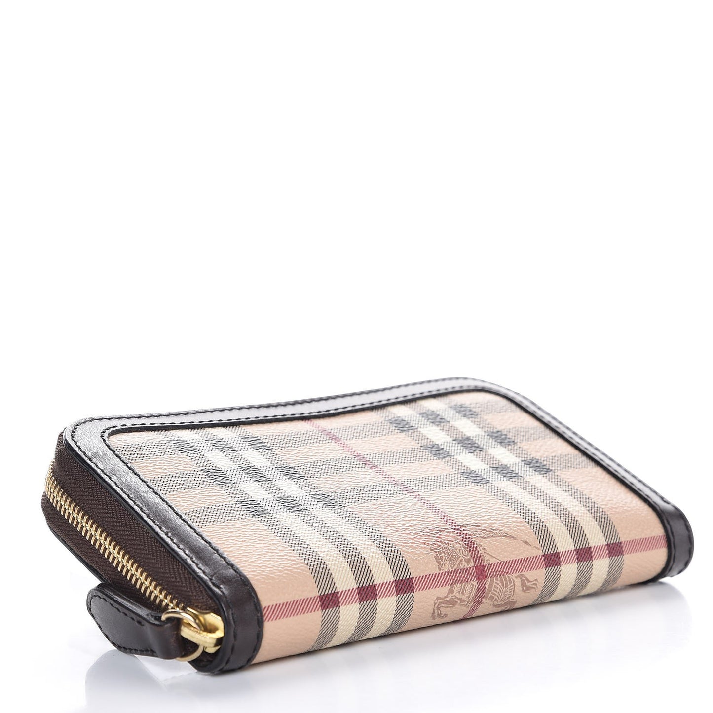 Haymarket Check Large Ziggy Zip Around Wallet Chocolate