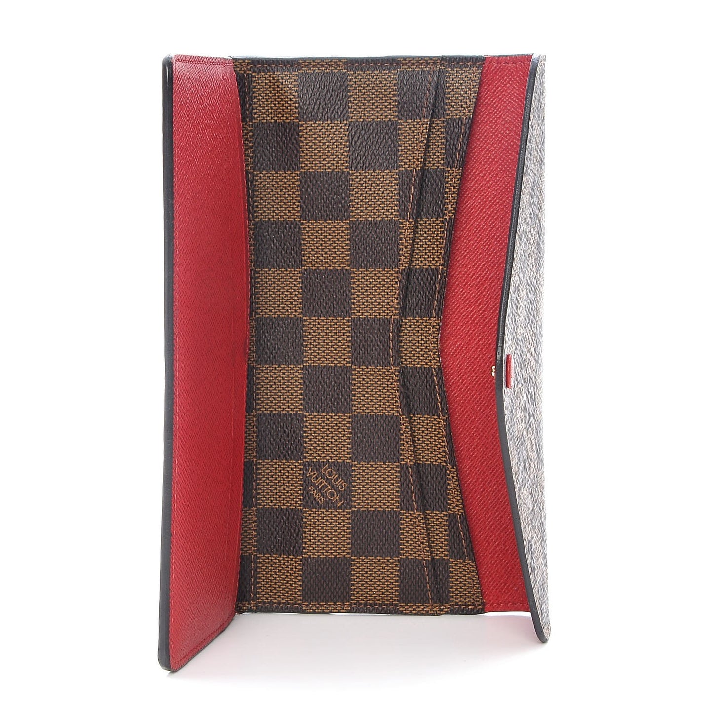 Damier Ebene Josephine Wallet Red
