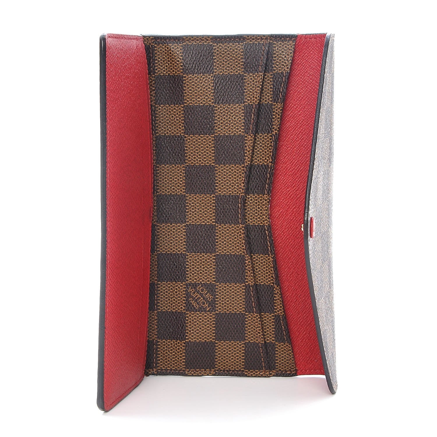 Louis Vuitton Damier Ebene Josephine Wallet Red 5 of 11