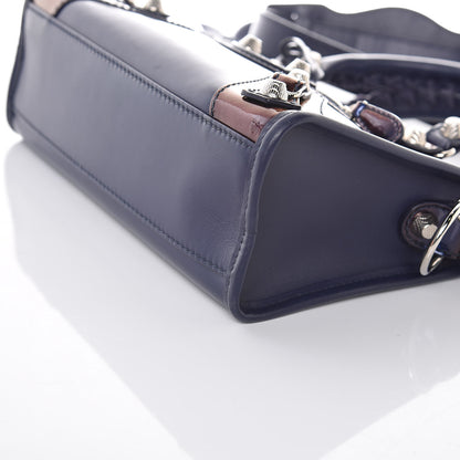 Balenciaga Smooth Calfskin Metallic Patent Giant 12 Silver Hardware Mini City Ultraviolet 10 of 15