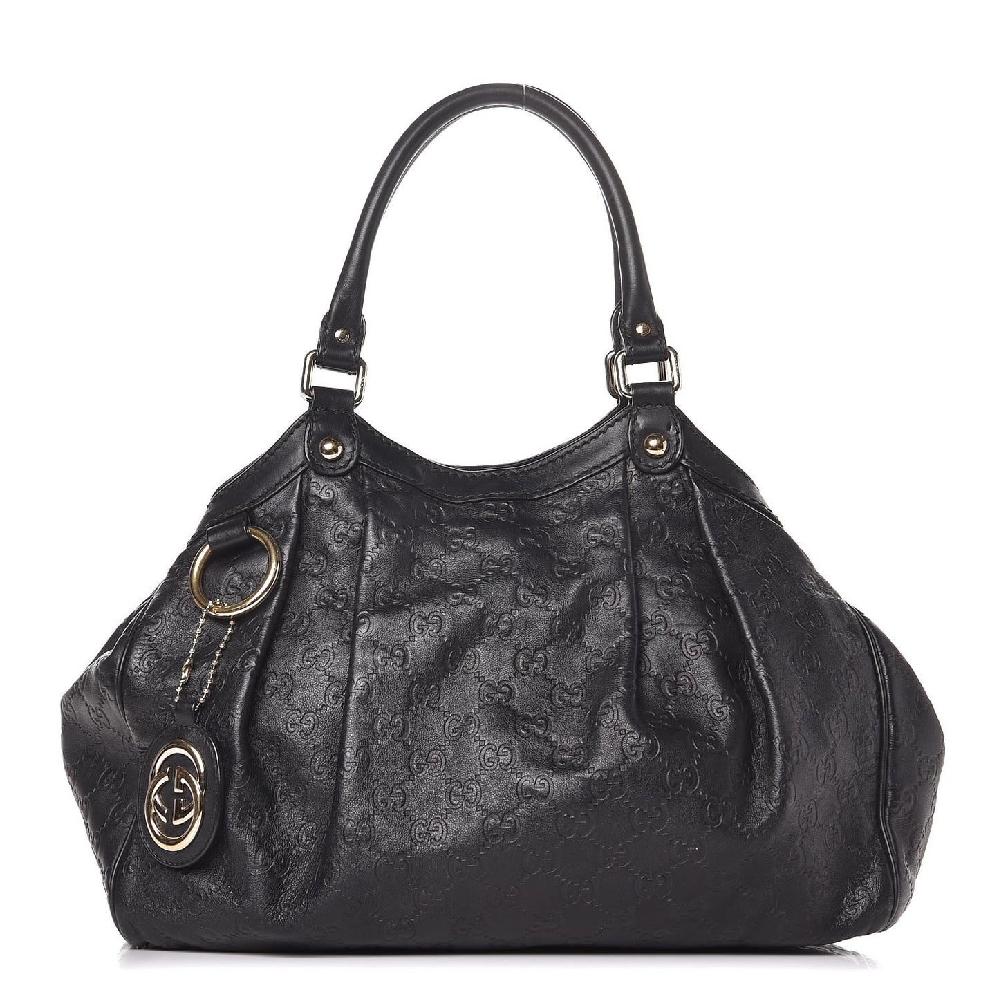 Guccissima Medium Sukey Tote Black