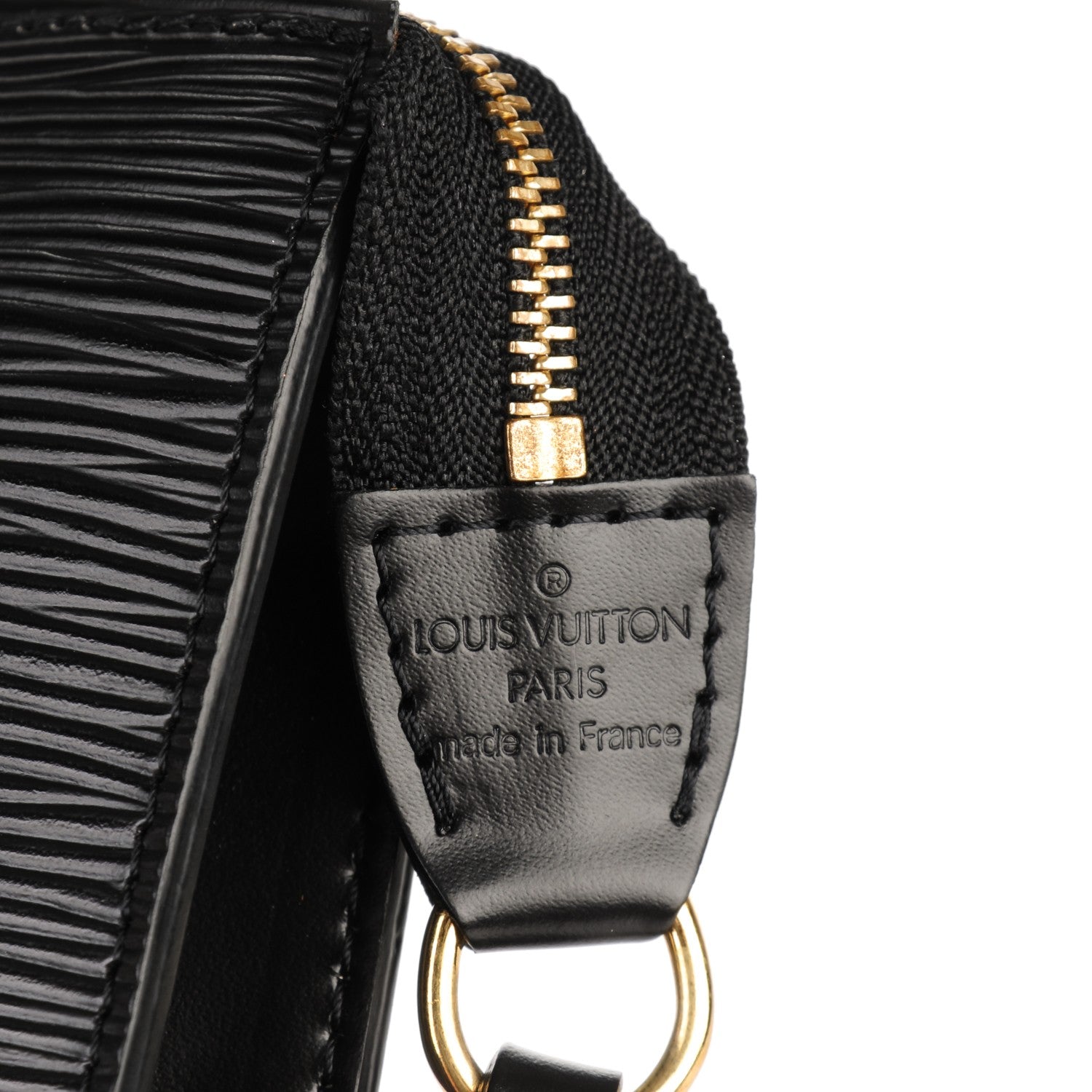 Louis Vuitton Epi Pochette Accessories 24 Black 6 of 7