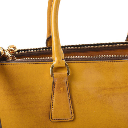 Prada Spazzolato Medium Double Zip Tote Sole Fume 11 of 13