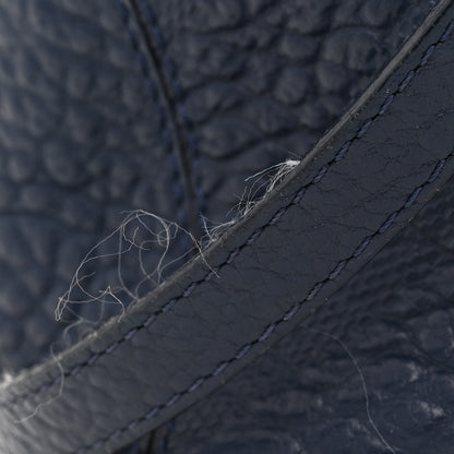 Burberry Heritage Grain Check Embossed Medium Dewsbury Tote Blue Carbon 13 of 17