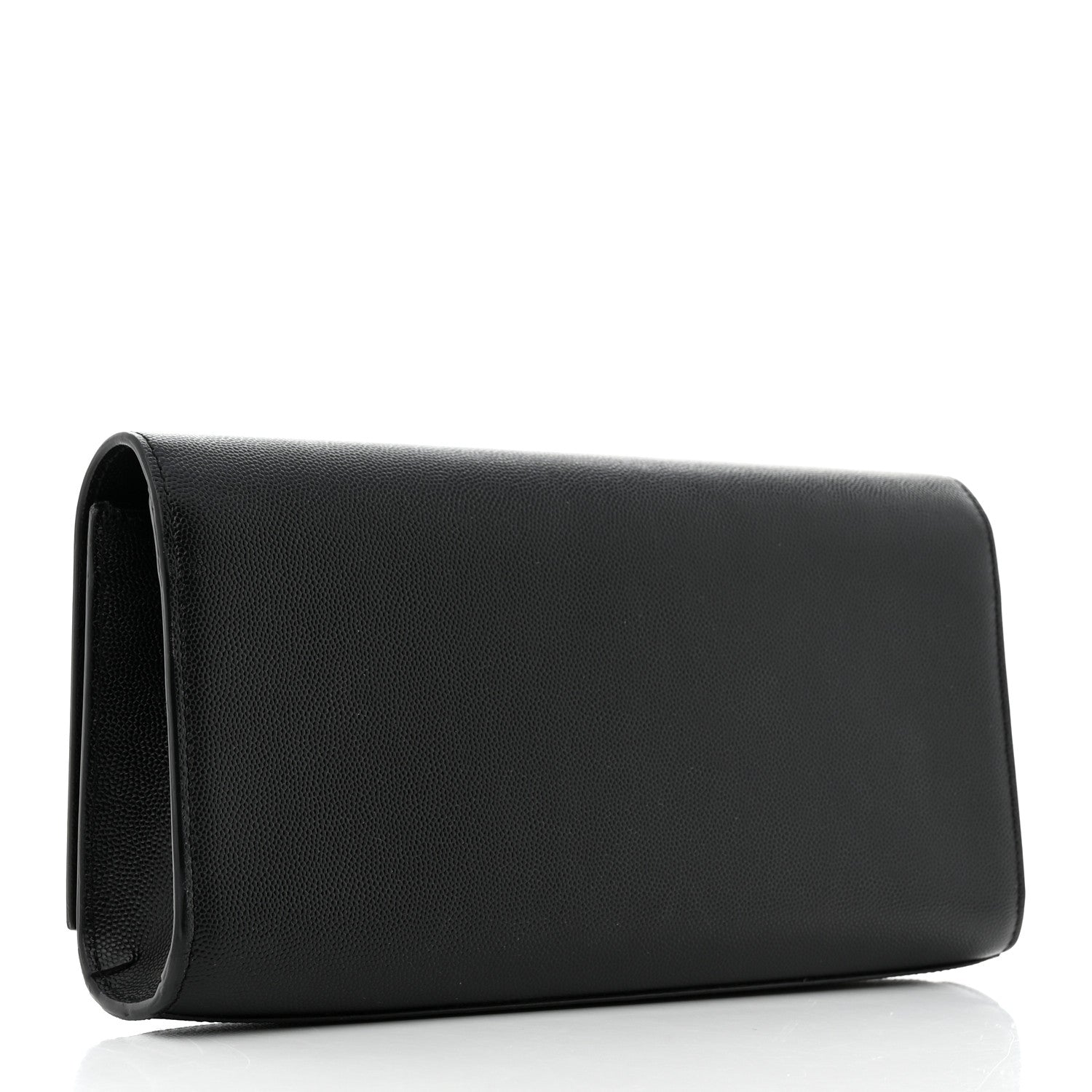 Saint Laurent Grain De Poudre Monogram Cassandre Clutch Black 3 of 10