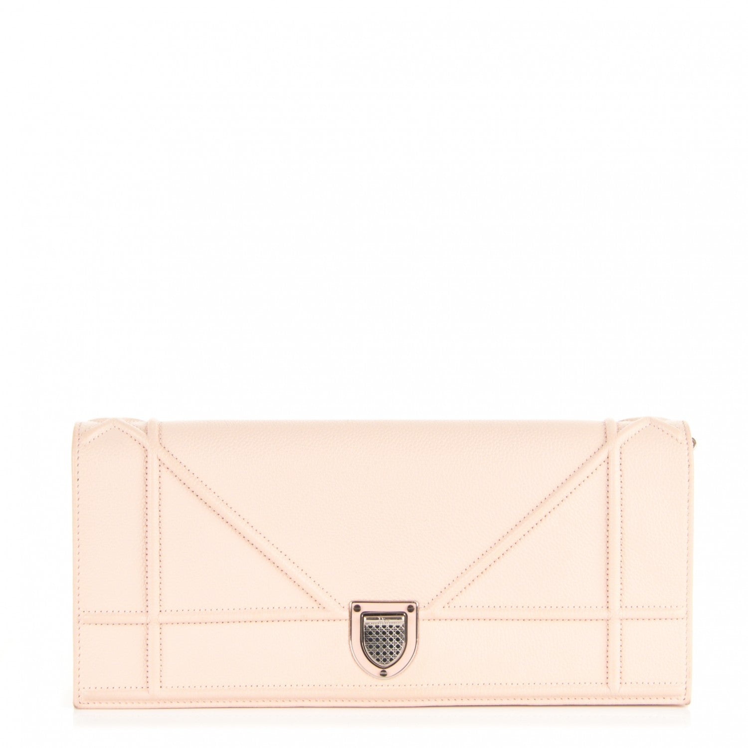Christian Dior Grained Calfskin Diorama Pochette Nude 1 of 6