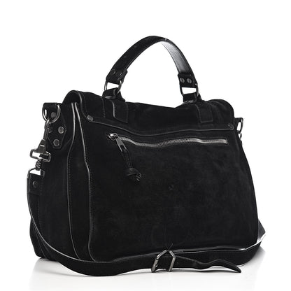 Proenza Schouler Suede Medium PS1 Satchel Black 3 of 12