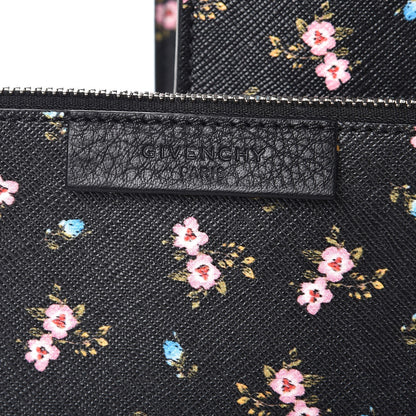 Givenchy Coated Canvas Hibiscus Print Small Stargate Shopper Tote Black Multicolor 9 of 9