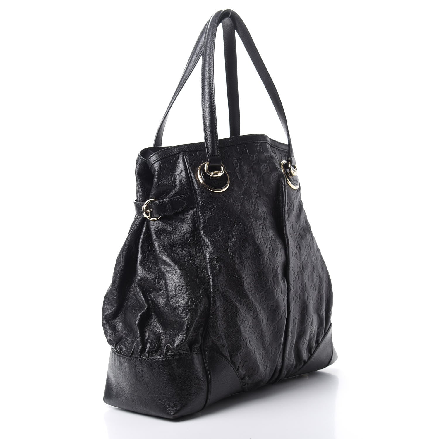 Gucci Guccissima Full Moon Tote Black 3 of 16