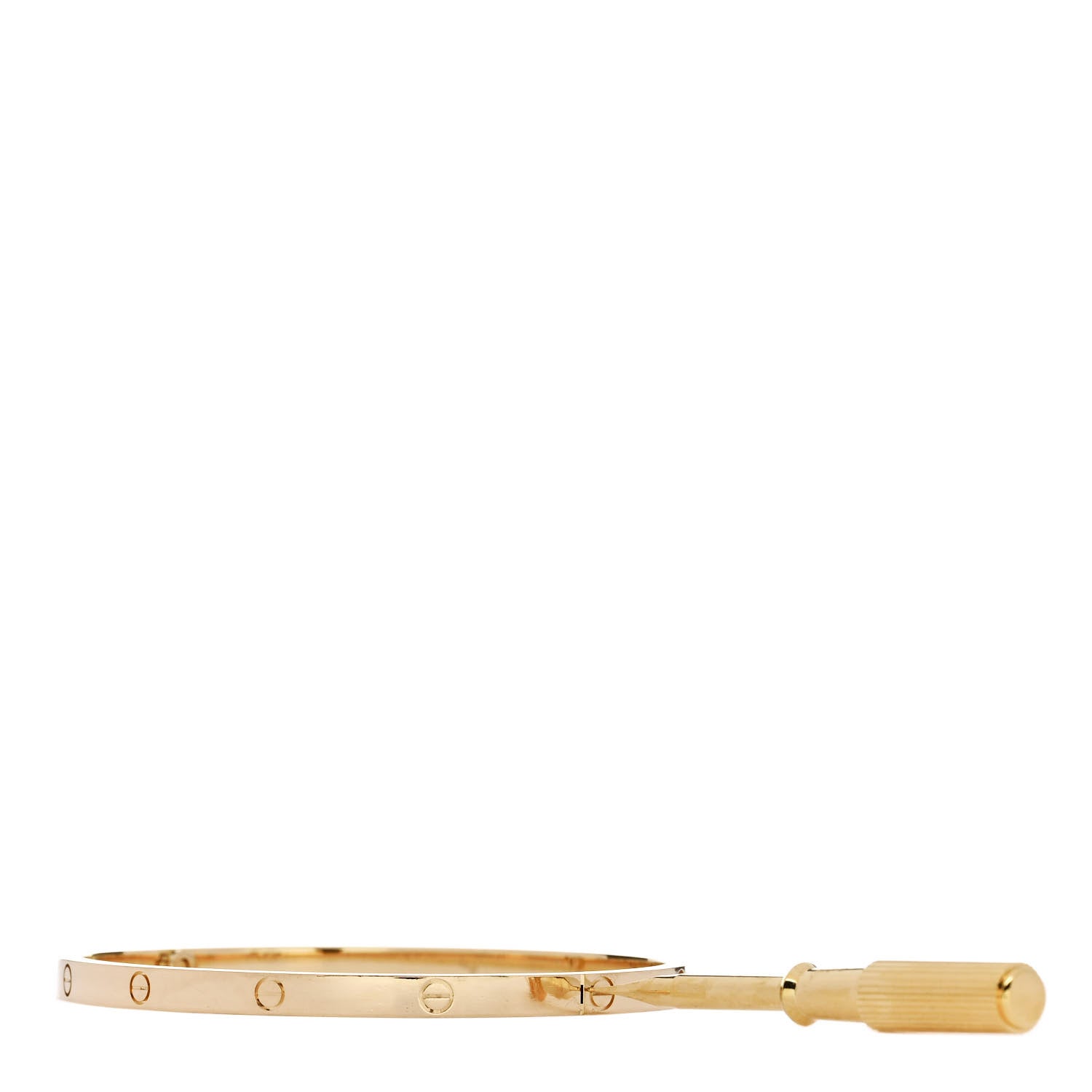 Cartier 18K Yellow Gold Small LOVE Bracelet 17 3 of 9