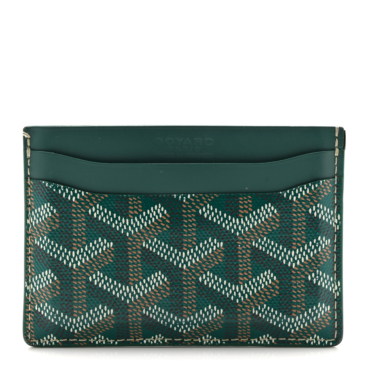 Goyardine Saint Sulpice Card Holder Green