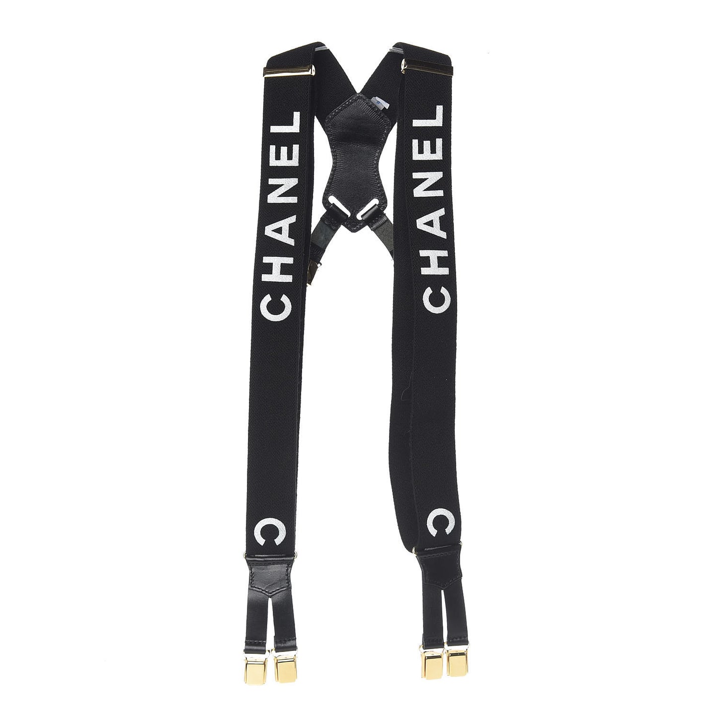 Logo Suspenders Black White