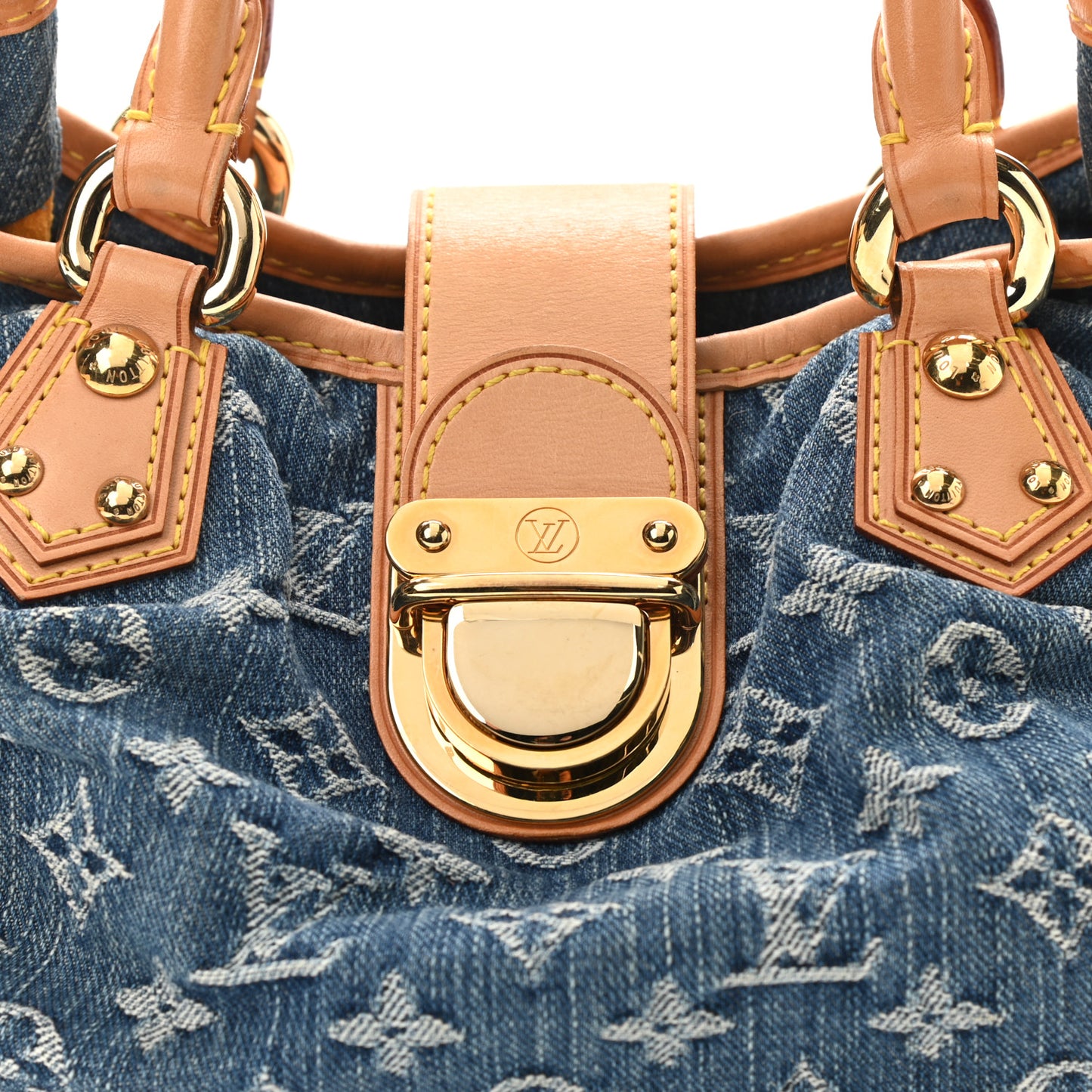 Monogram Denim Pleaty Blue