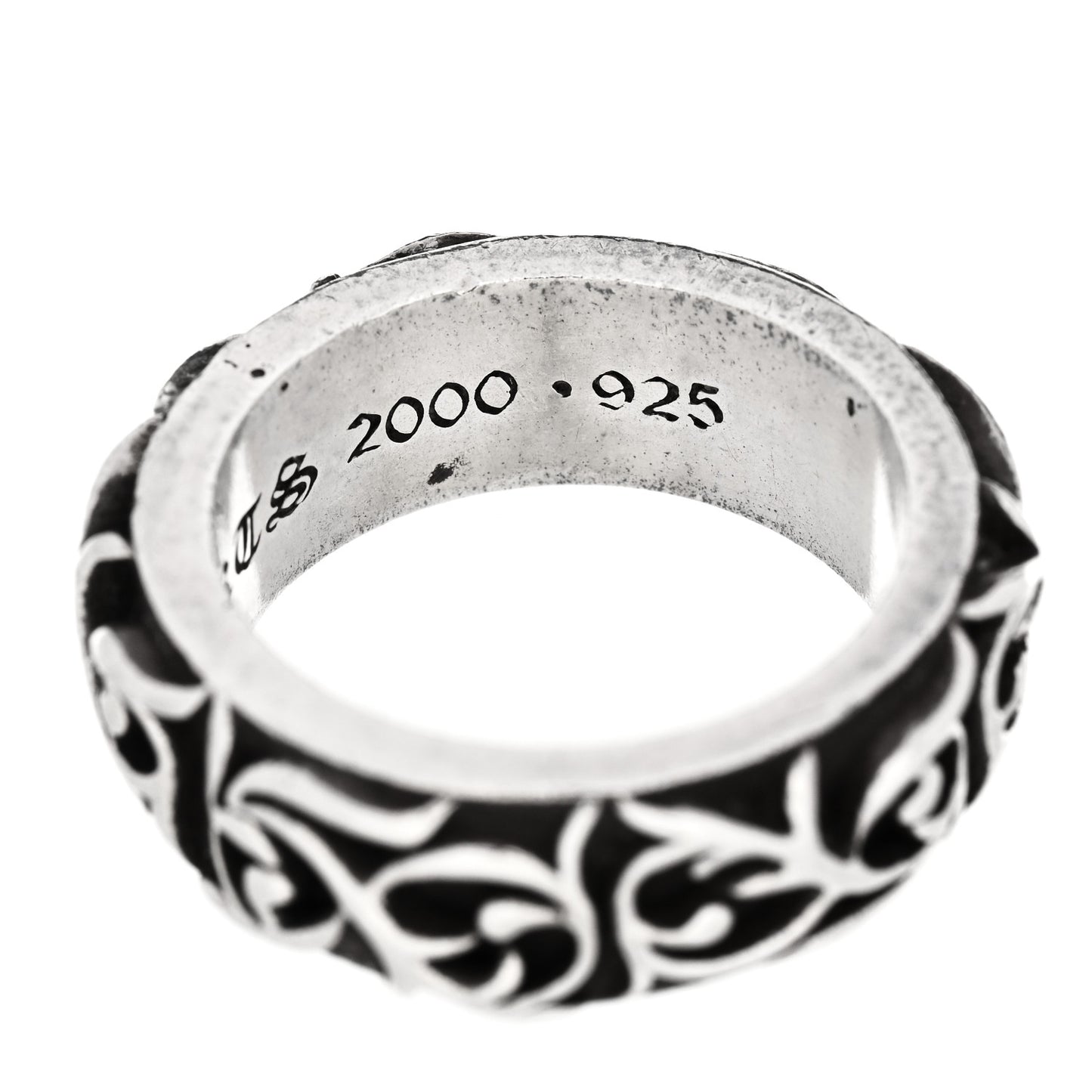 Sterling Silver Vine Band Ring 57 8