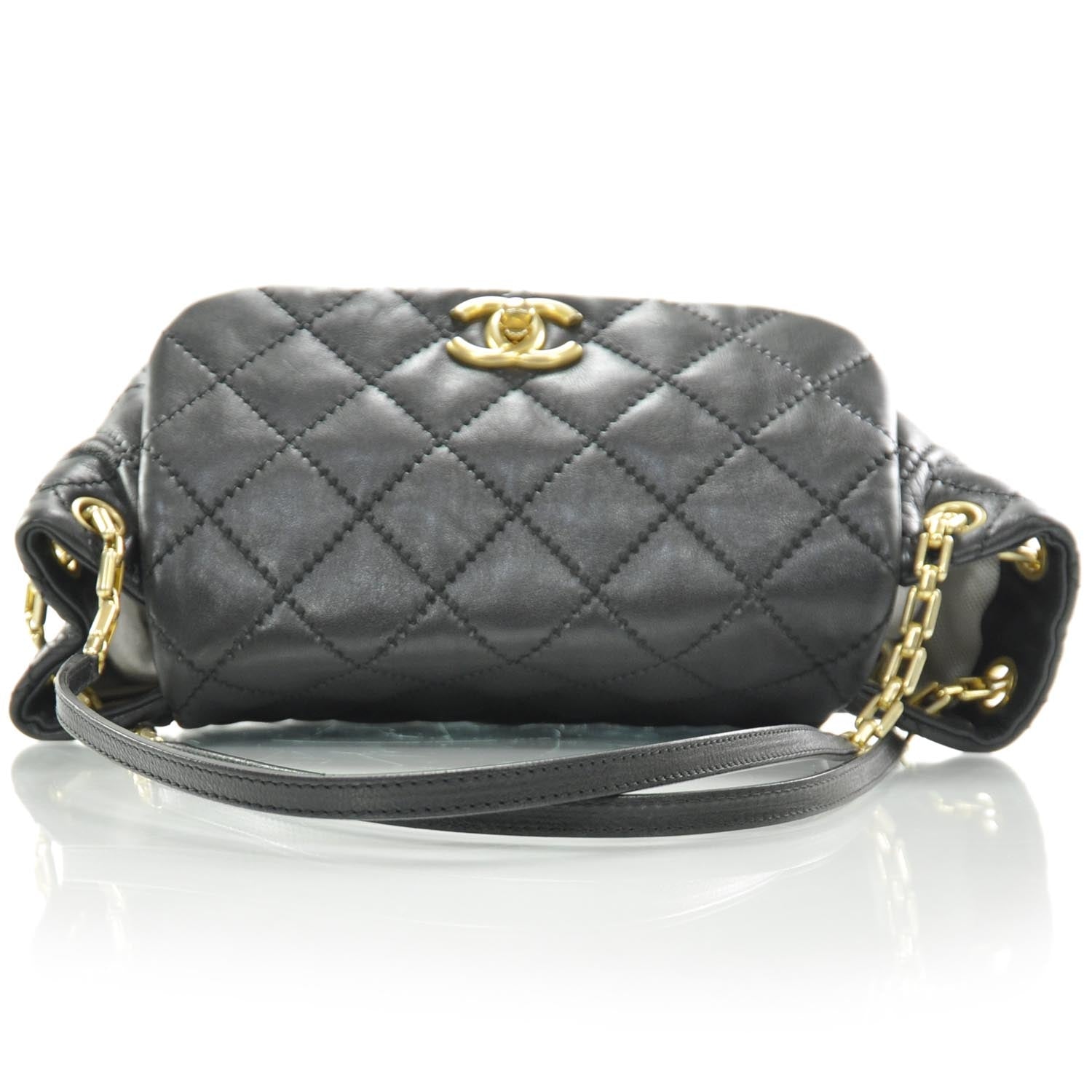 Chanel Calfskin Quilted Retro Chain Flap Black 4 of 9