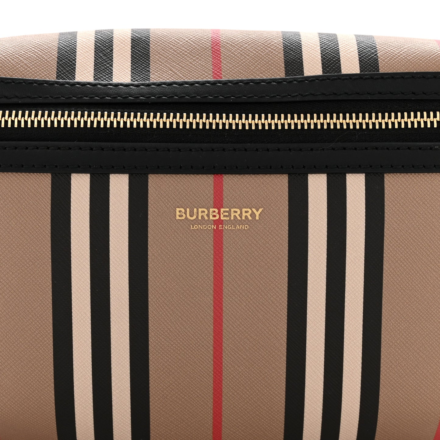 E-Canvas Icon Stripe Sonny Bum Bag Archive Beige