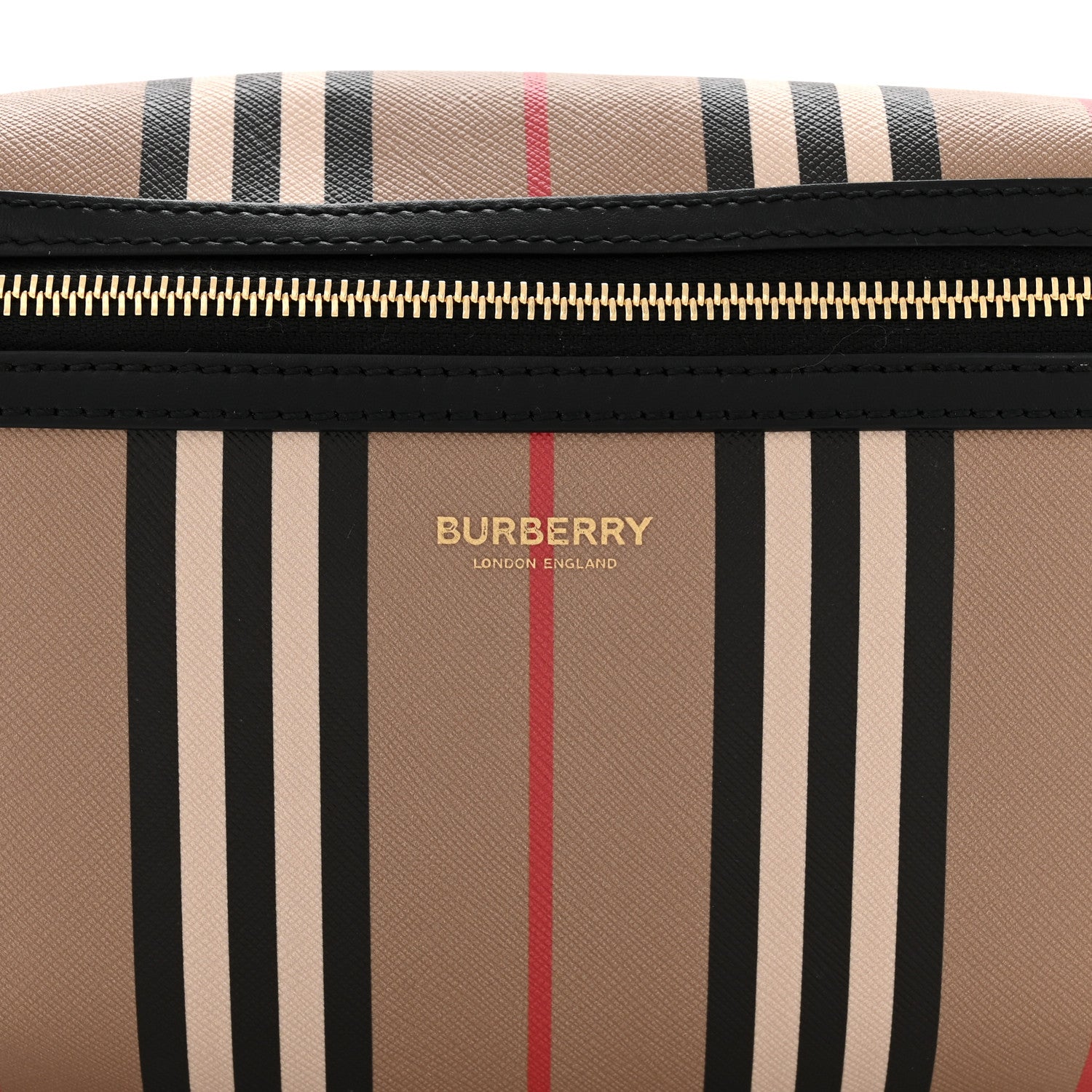 Burberry E-Canvas Icon Stripe Sonny Bum Bag Archive Beige 8 of 11