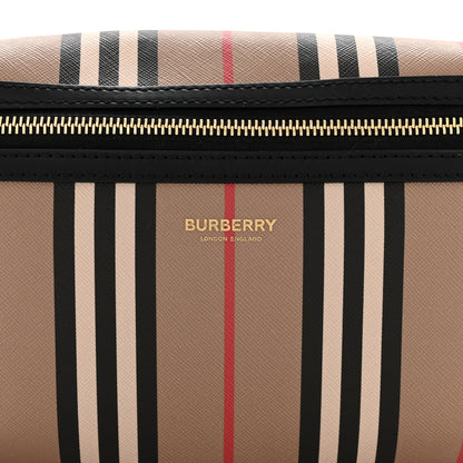 Burberry E-Canvas Icon Stripe Sonny Bum Bag Archive Beige 8 of 11