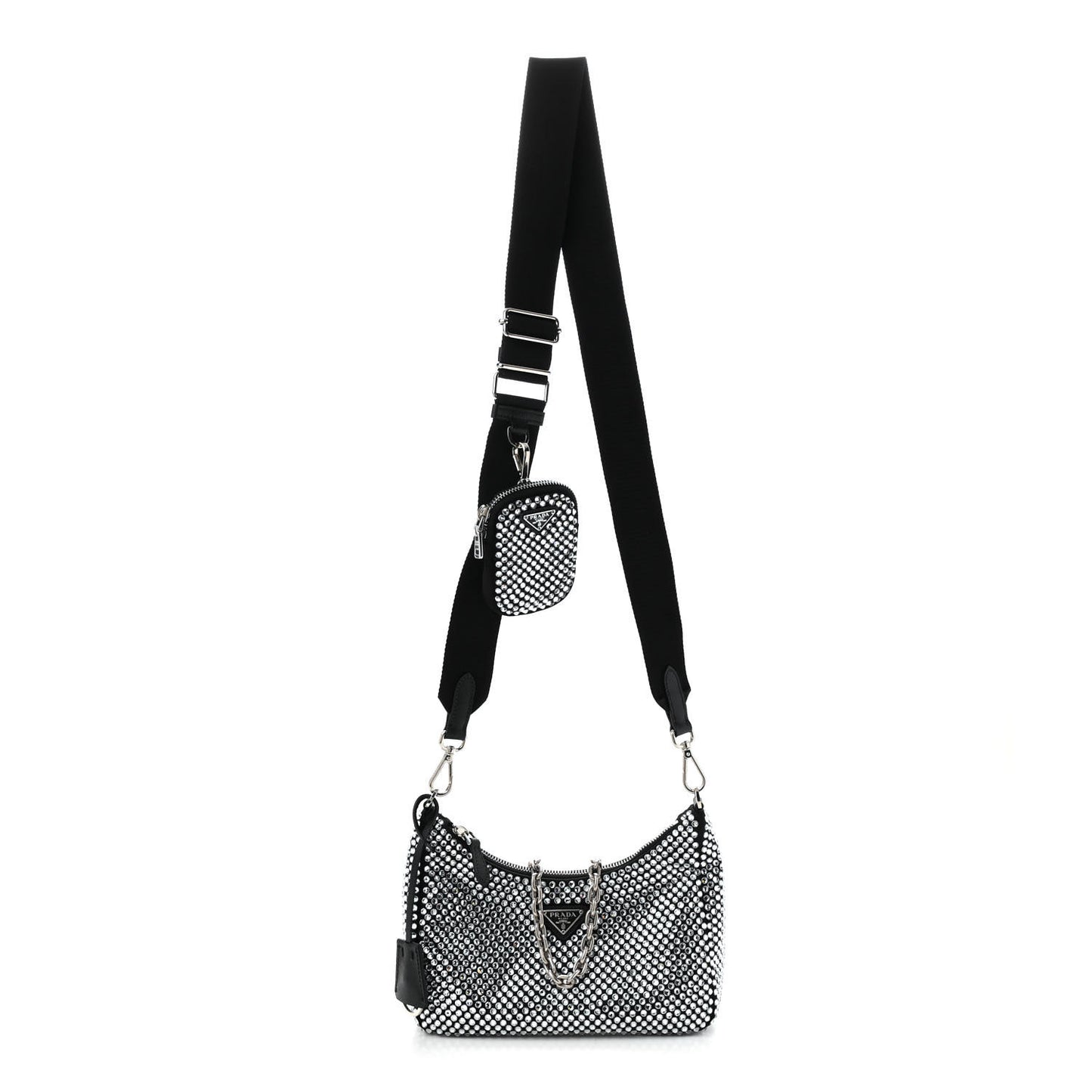 Satin Crystal Re-Edition 2005 Shoulder Bag Cristal