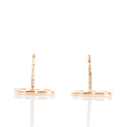 Gucci 18K Yellow Gold GG Tissue Stud Earrings 3 of 5
