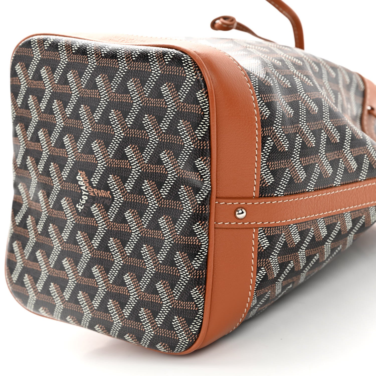 Goyard Goyardine Petit Flot Bucket Bag PM Black Gold 10 of 10